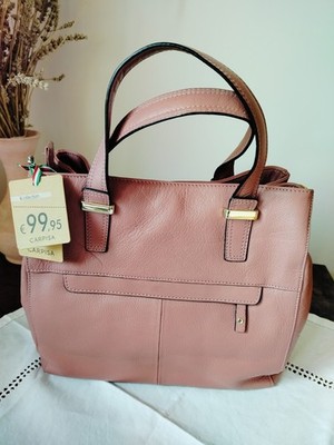 Neue Carpisa Handtasche - Altrosa mit Schultergurt - mit Etikett 99,95 