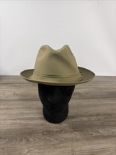 Stetson Fedora Hat Size 7.5 Brown Tan Felt Made in USA