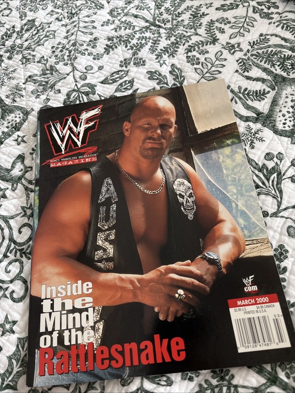 WWF Magazine March 2000 Stone Cold Steve Austin Rattlesnake WWE 