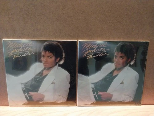 Michael Jackson-4 SEALED Records! 2 "Thriller" + 12" "Thriller" Single + "Bad"!!