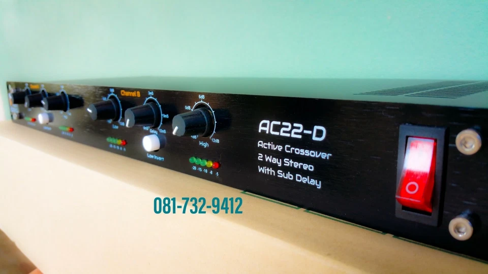 Active Crossover 2 Way Stereo by PN Audio AC22-D , (90Hz *2) BSS360 Cards Inside - Image 3 of 4