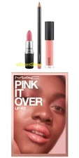 MAC PINK IT OVER LIP KIT EDGE TO TOLD YOU SO LIPGLASS TRUTHS & A LIE LIPSTICK