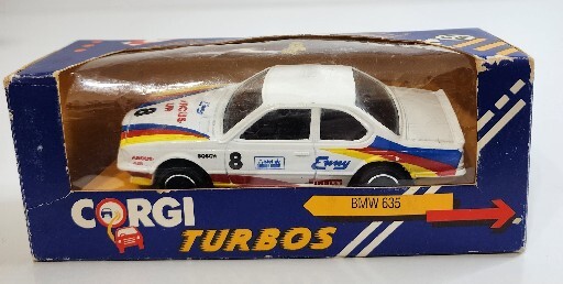 Corgi Turbo BMW 635 No C110/3 Race Car  (Aged Box)