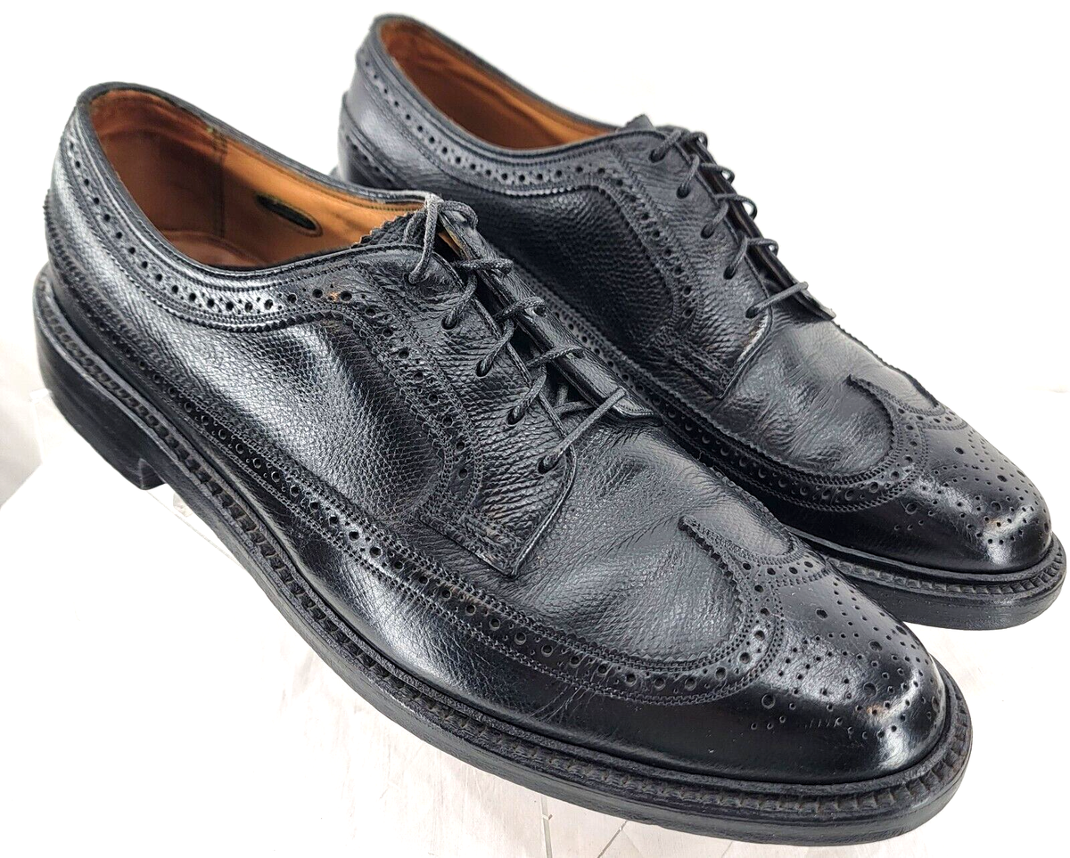FLORSHEIM ROYAL IMPERIAL 5 NAIL V-CLEAT OXBLOOD CLASSIC WING TIP  SHOES MEN 10 D Florsheim Vintage Royal Imperial Wingtip Kenmoor V Cleat  main image 2