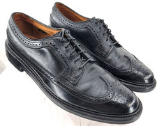 Florsheim Imperial V-Cleat 5-Nail Wingtip Leather Oxford Shoes Men's US 10C
