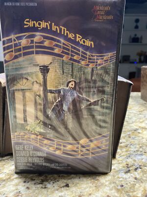  SINGIN  IN THE RAIN VHS 1986 Package~Gene Kelly,Debbie Reynolds~MGM Musical