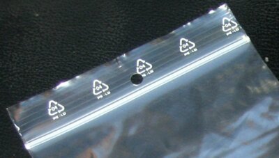 Sachet De Conditionnement En Plastique 18x25cm, Sachet Fermeture Zip