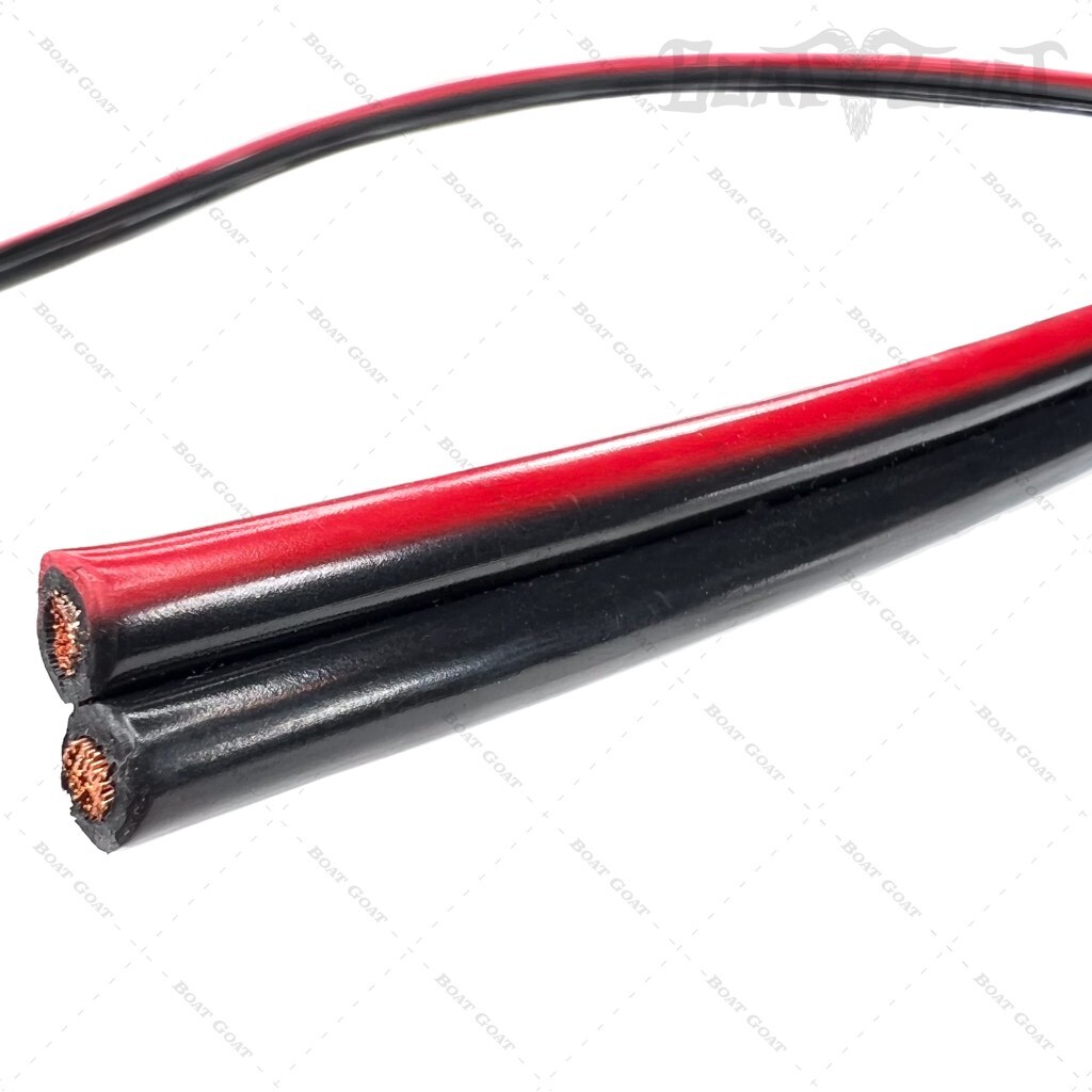 Minn Kota Trolling Motor Wire - 25ft - 10AWG Bonded - Red / Black - Battery Lead