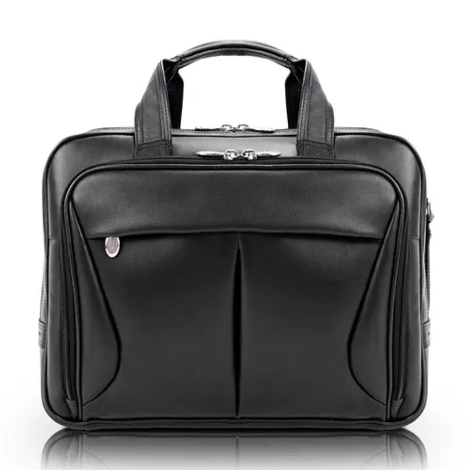 McKLEIN Pearson Leather 17 in.Exp Double compartment Laptop 