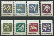 YUGOSLAVIA  1960 '' OLYMPIC GAMES - ROME - ITALY '' Mi 909-916 SET MH (Ρ 038)