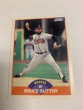 1989 Score Bruce Sutter Atlanta Braves