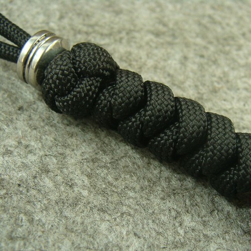 2pk 550 Handmade Paracord Knife Lanyard Stainless Steel Beads Bead GH214 - Picture 3 of 6