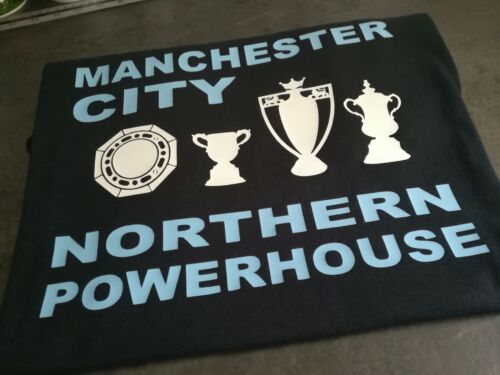 MANCHESTER CITY CHAMPIONS Fourmidable Man City Northern Powerhouse MCFC Treble - Picture 2 of 2