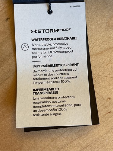 Under Armour CLOUDSTRIKE SHELL Jacket 1350950-404 Size LARGE Navy/Blue NEW - Picture 12 of 12