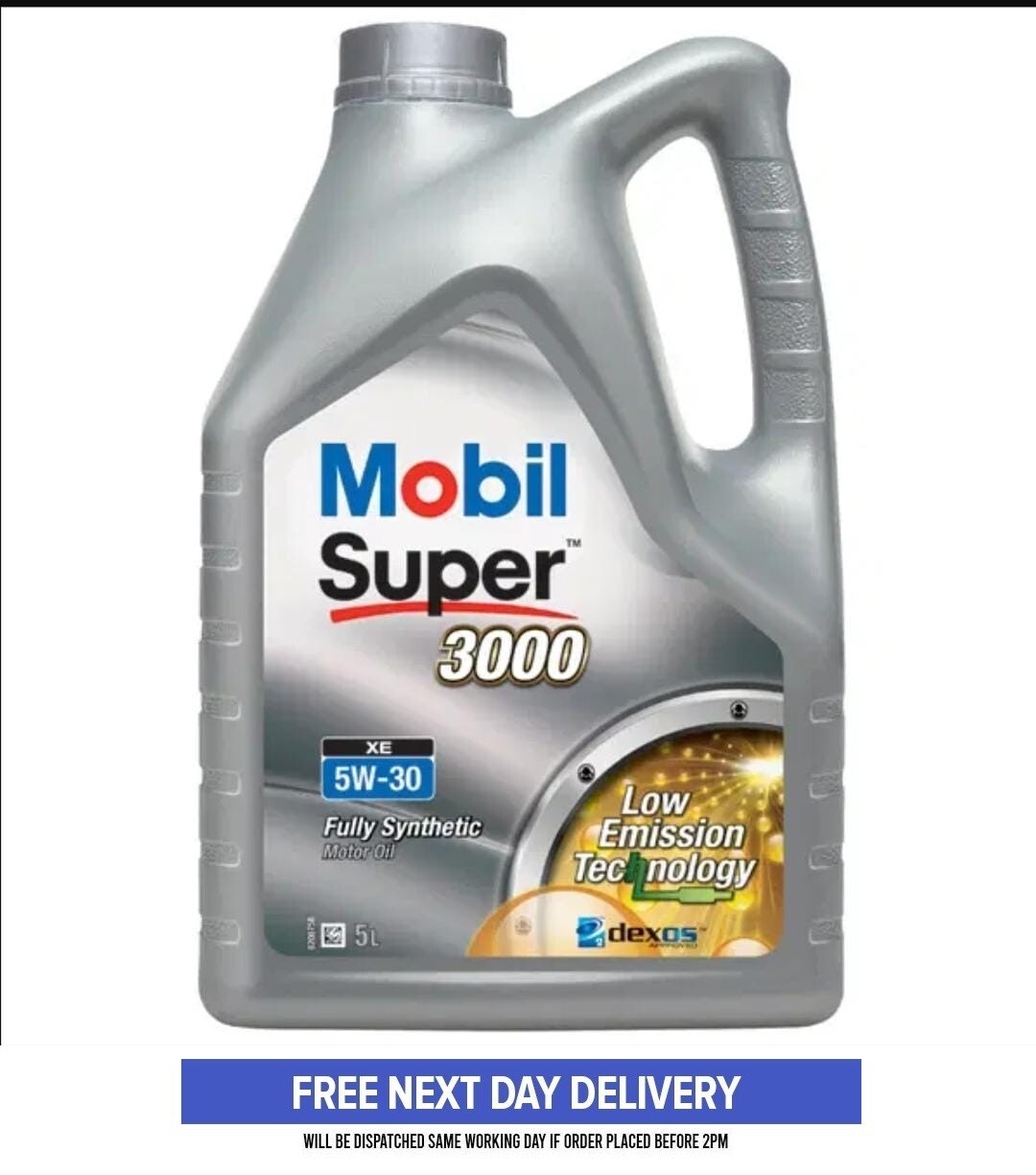 Mobil Super 3000 XE 5W-30 5W30 Premium Fully Synthetic Engine Oil - 5 Litres 5L