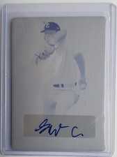 2020 Leaf Perfect Game Cyan Plate Grant Cherry Autograph RC Auto 1/1