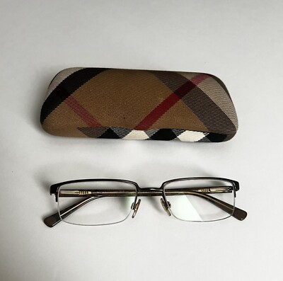 Barberry Eyeglasses B1005 1012 52/18 140 with Nova Check Case