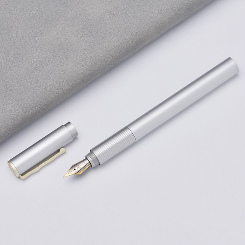Hongdian H3 Aluminum Alloy Fountain Pen EF/F/Bent Nib with Bamboo Pen Clip - Imagen 5 de 8