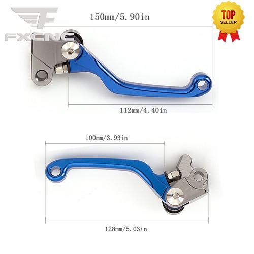 FXCNC Brake Clutch Levers Handle Grip For YZ 65 85 125 250 450 TTR 230 Pivot - Picture 12 of 15