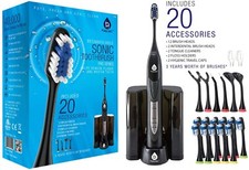 PURSONIC S520 Ultra High Powered Electric Toothbrush with Dock Charger, 12 Brush
