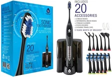 PURSONIC S520 Ultra High Powered Electric Toothbrush with Dock Charger, 12 Brush