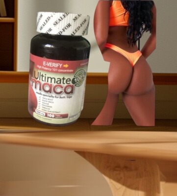 Ultimate Maca – Complément 100% Naturel Pour Agrandir Fessies & Courbes – 120 Gummies – Neuf