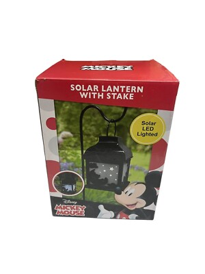 Vintage Disney Mickey Mouse Solar Lantern with LED Light Kmart Exclusive New NIB