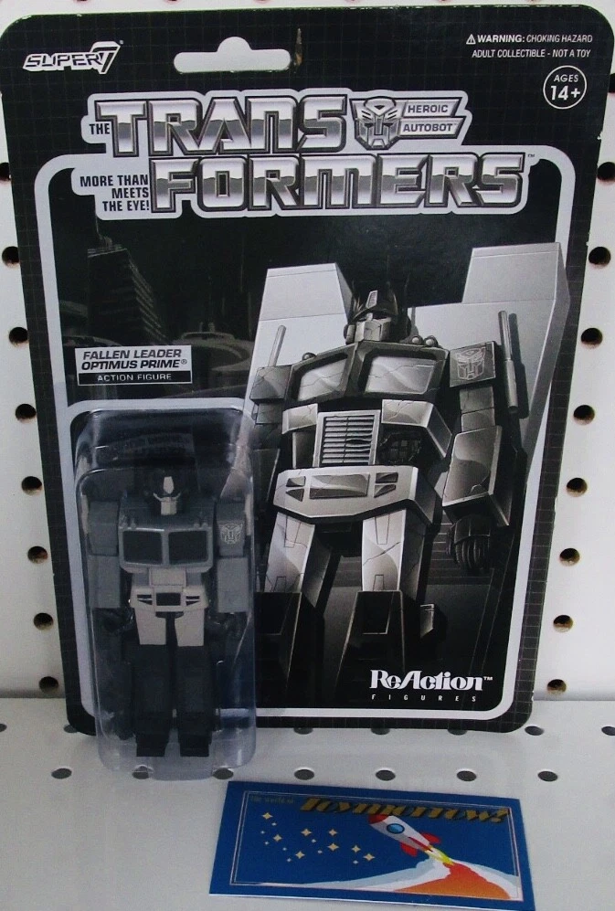 Super 7 ReAction Transformers G1 Fallen Leader Optimus Prime