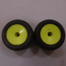 RC Tires & Wheels Neon Yellow Solid Wheels PRO LINE HOLE SHOT "T" 2.2X2.00
