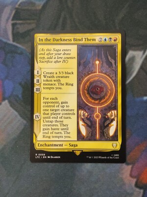 In the Darkness Bind Them | 7% Off 2+ | UB: LOTR | NM | MTG