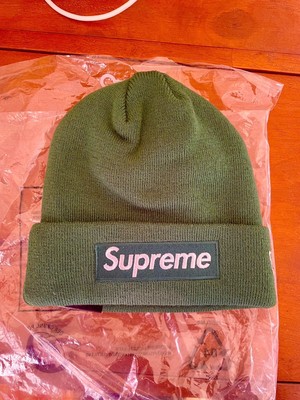 Supreme New Era Box Logo Beanie Green 