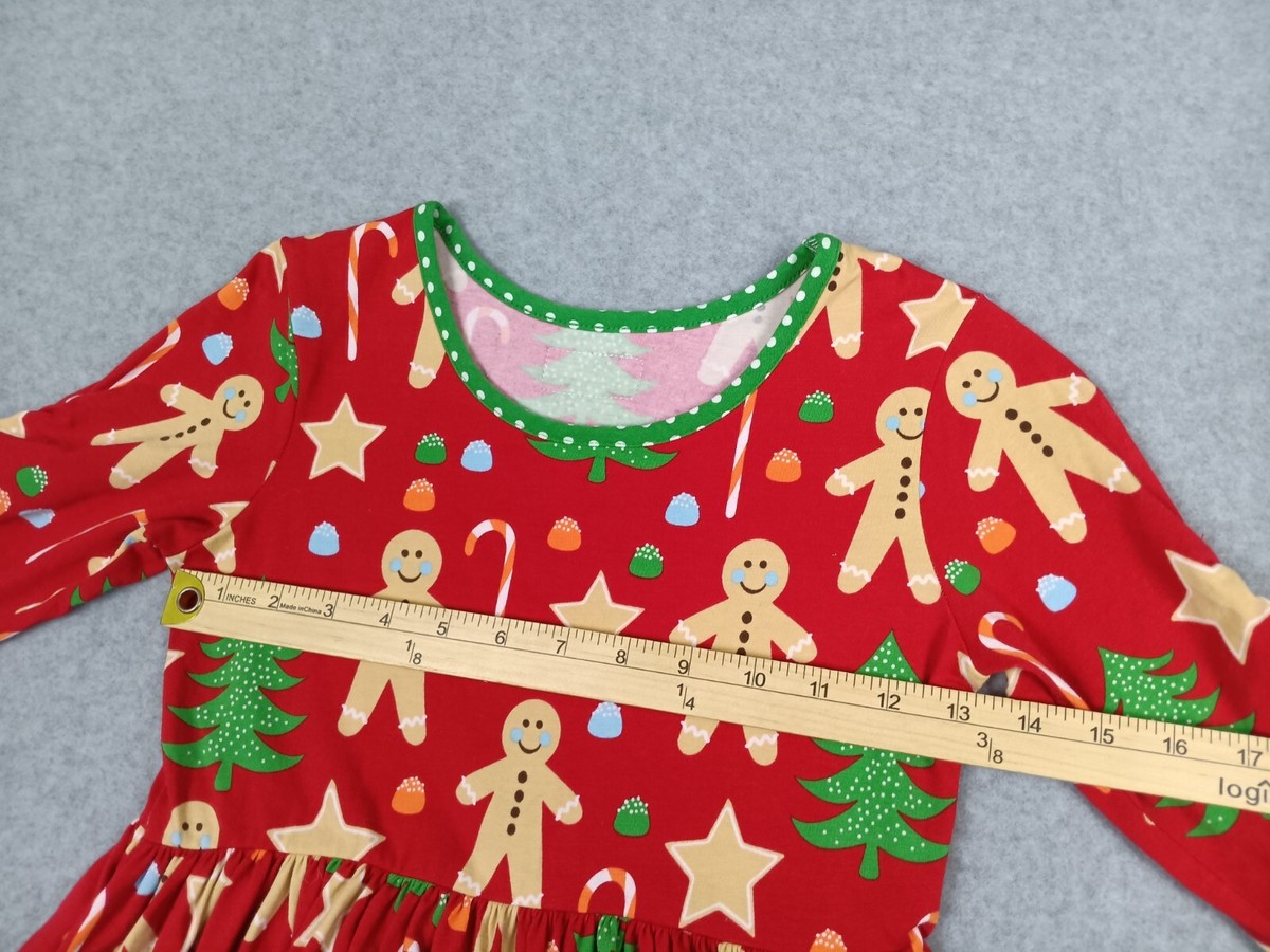 Eleanor Rose Girls Gingerbread Cookies Holiday Christmas Dress Size 10-12 Y  | eBay