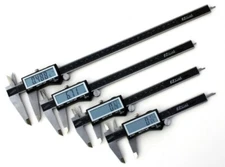 4" Digital Electronic Caliper 0.0005" w/ Inch/Metric/Fractions w/ X-lage display