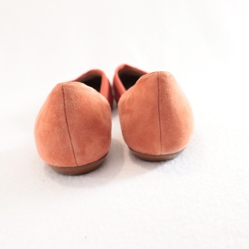 Eileen Fisher Flat Shoes Size 8 38.5 Suede Flute Peach Orange D'Orsay Flats - Picture 6 of 10
