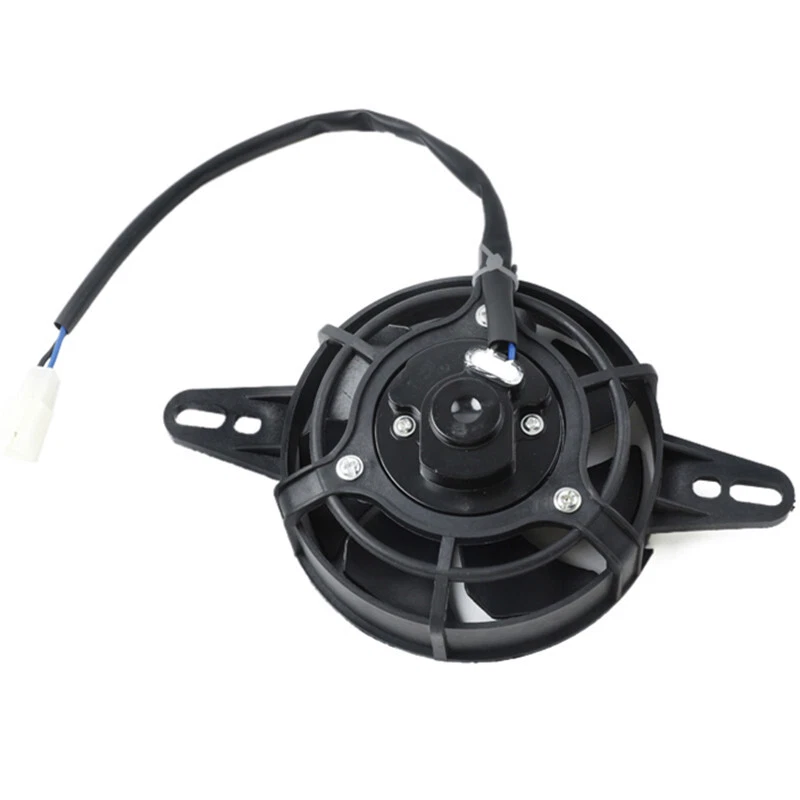 Motorcycle ATV Performance Radiator Round Fan Rotating Blades Scooters Cooler - Image 2 of 4