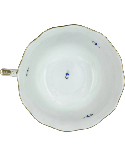 New Herend Chinese Bouquet Black Sapphire Tea Cup and Saucer - Picture 6 of 12