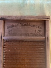 Vintage National Washboard Company Yankee Number 128 Washboard Made In USA