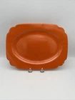 Fiestaware Riviera Vintage Red Oval Well 11-inch Platter Fiesta Circa 1938 USA