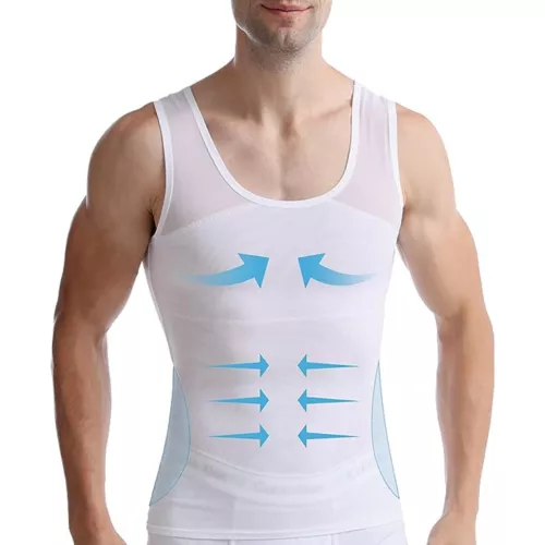 Corsetto superiore uomo miglior dimagrante body shaper trimmer controllo pancia serbatoio cintura maschio - Foto 16 di 31