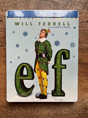 Elf w. Steelbook (Blu-ray, 2003, Region Free) *BRAND NEW/SEALED*