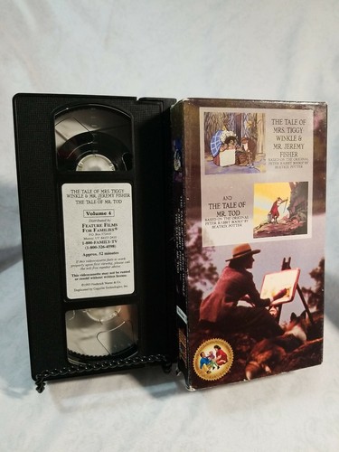 The Tale Of Mrs. Tiggy Winkle Mr. Jeremy Fisher Mr. Tod VHS Tape Used Volume 4