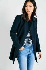Jack Wills Navy Blue Wool Coat 6