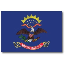 North Dakota Car Magnet US State Flag Refrigerator Locker SUV Heavy Duty