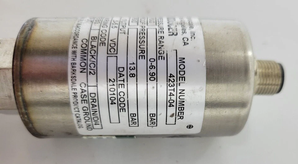 BARKSDALE 423T4-04 / 423T404 ДАТЧИК ДИАПАЗОНА ДАВЛЕНИЯ Б/У. - Изображение 3 из 4