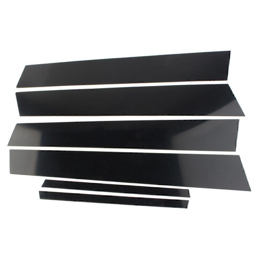 6 Pcs New Door Trim Cover Kit Black Pillar Posts For Honda Civic 2006-11 (4dr) - Picture 5 of 9