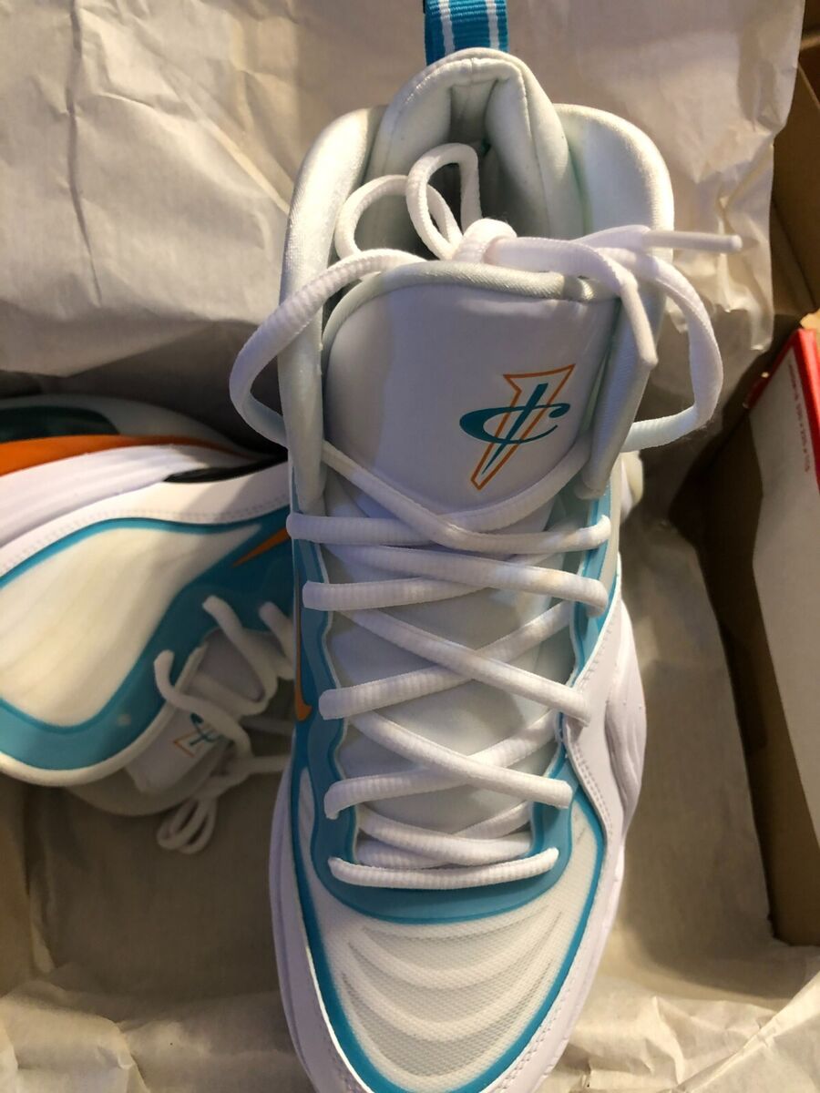 Nike Air Penny V 5 Miami Dolphins Mens Size 7 White CJ5396 Nike Air Penny V 5 Miami Dolphins Mens Size 7 White CJ5396
