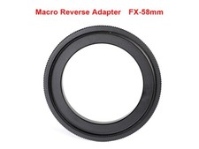 FX-58mm Macro Reverse Lens Adapter Ring For for FUJI FX Mount Lens UK STOCK
