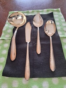 Reed & Barton Silverware Gravy Ladle, Jelly Server, Butter Knife, Serving Spoon