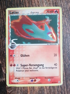 Latias Delta Species - DE 21/110 EX Holon Phantoms, Reverse Holo Stamp, Pokemon