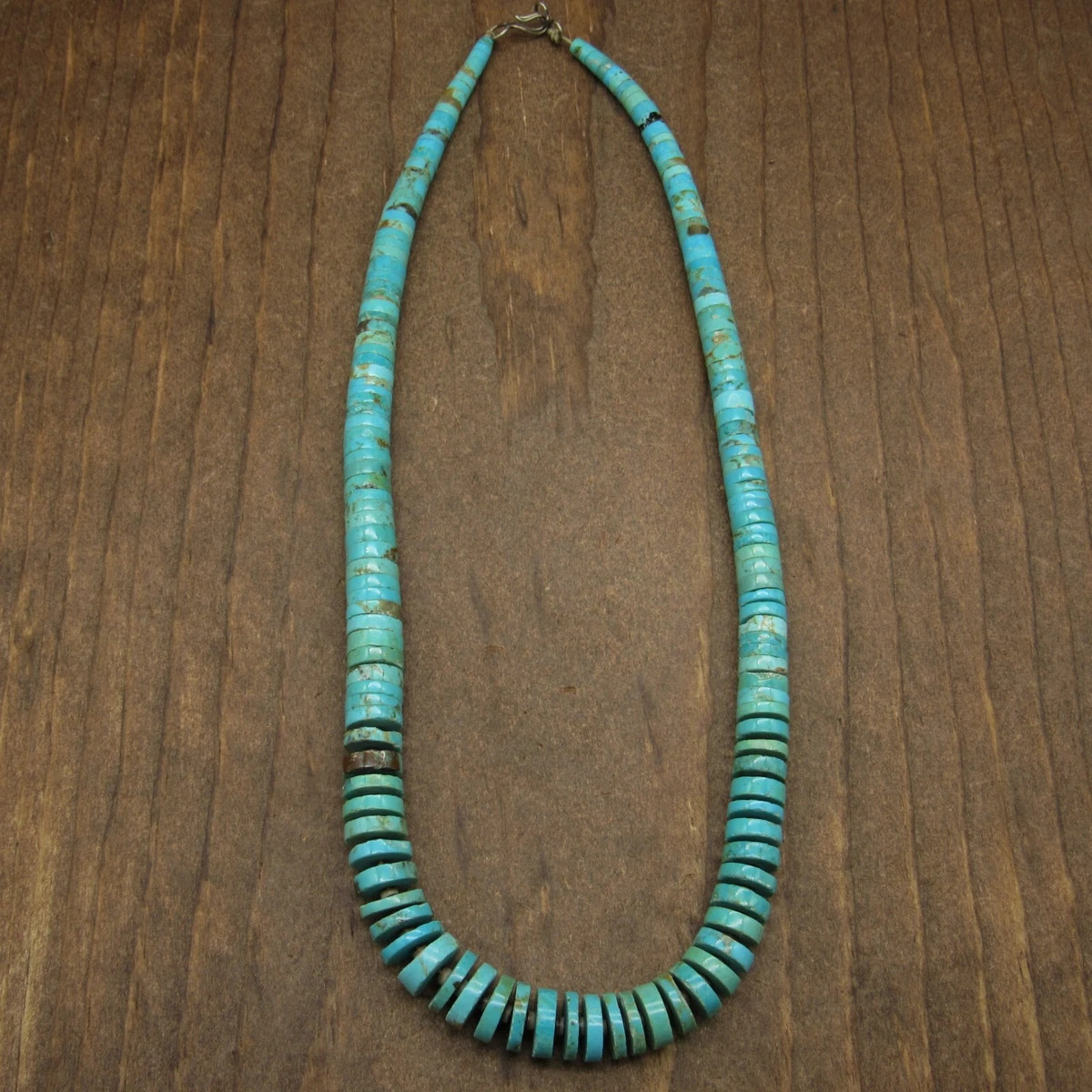 Old Pueblo Indian Turquoise Heishi Bead Necklace